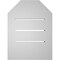 Ekena Millwork Octagonal Top Surface Mount PVC Gable Vent w/ 2"W x 2"P Brickmould Sill Frame, 12"W x 16"H GVPOT12X1603SF - alternate 5